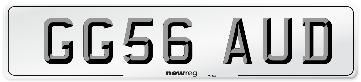 GG56 AUD Number Plate from New Reg